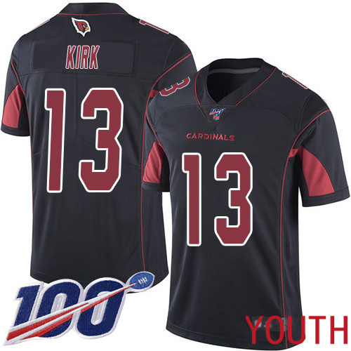 Arizona Cardinals Limited Black Youth Christian Kirk Jersey NFL Football #13 100th Season Rush Vapor Untouchable